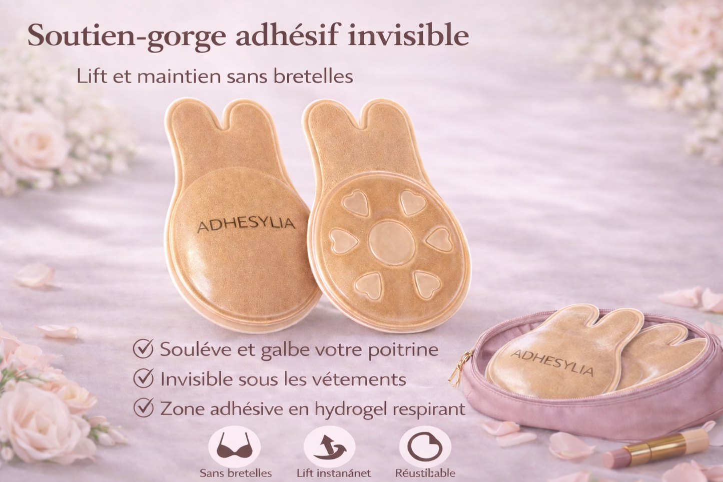 Soutien-gorge adhésif invisible – Adhesylia